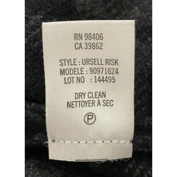 Theory Ursell Risk Dress Gray & Plaid Small Cashmere Wool Preppy Acadamia - Picture 9 of 11